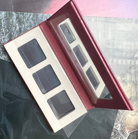 Refillable 3-Hole Square Shadow Palette